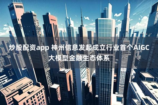 炒股配资app 神州信息发起成立行业首个AIGC大模型金融生态体系