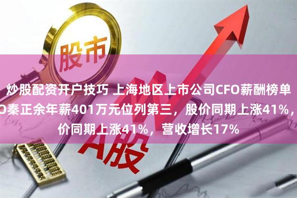 炒股配资开户技巧 上海地区上市公司CFO薪酬榜单：紫江企业CFO秦正余年薪401万元位列第三，股价同期上涨41%，营收增长17%